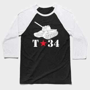 Soviet T-34 tank Baseball T-Shirt